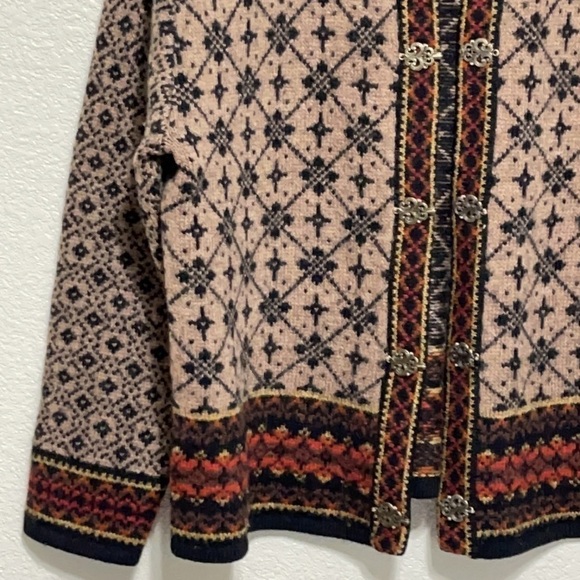 VINTAGE 100% WOOL Skyr Textile Pattern Jacket - Picture 4 of 12
